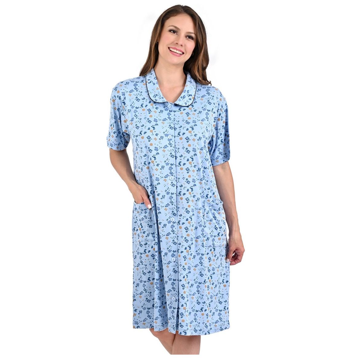 Bata de Manga Corta Night Stars para Mujer