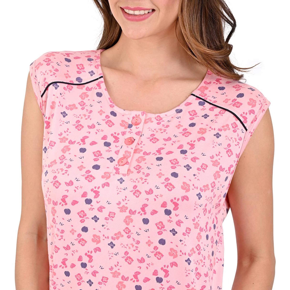 Camisón de Algodón Sin Mangas Night Stars para Mujer