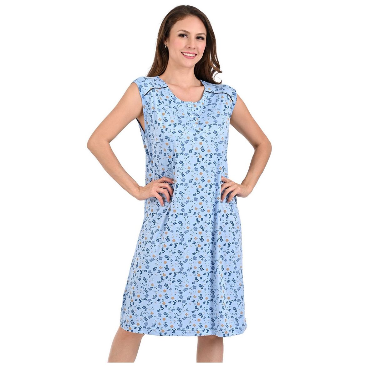 Camisón de Algodón Sin Mangas Night Stars para Mujer