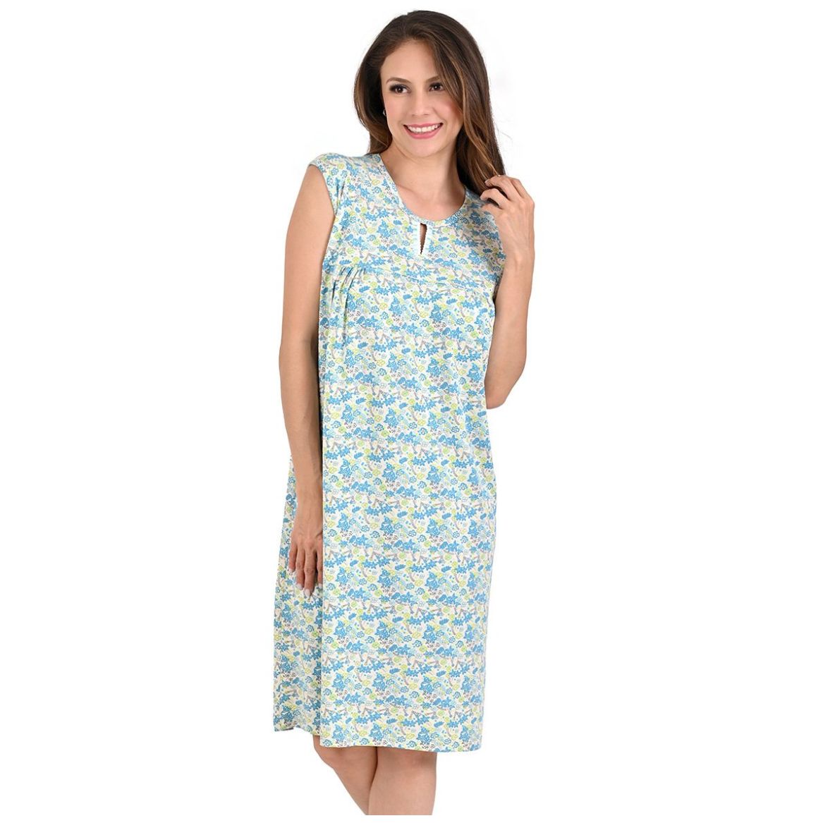 Camisón de Algodón con Manga Corta Night Stars para Mujer