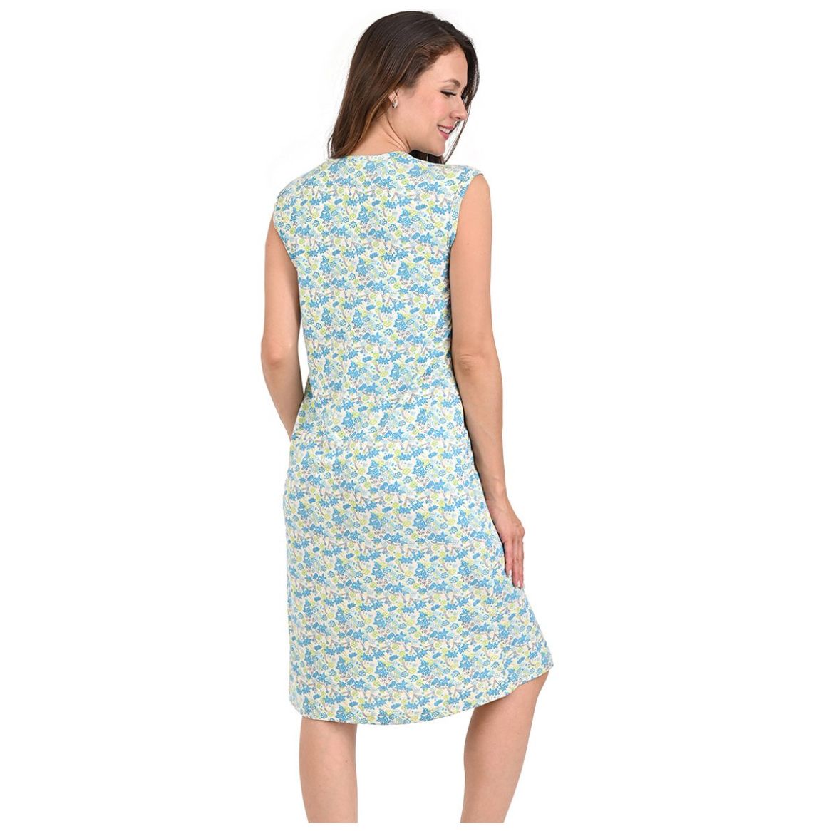 Camisón de Algodón con Manga Corta Night Stars para Mujer