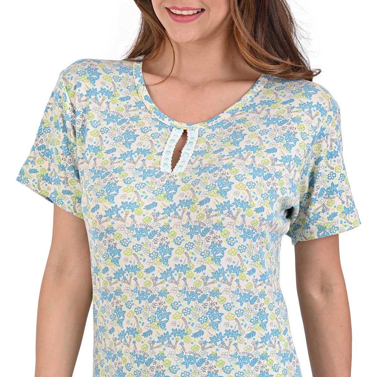 Pijama de Algodón con Manga Corta Night Stars para Mujer