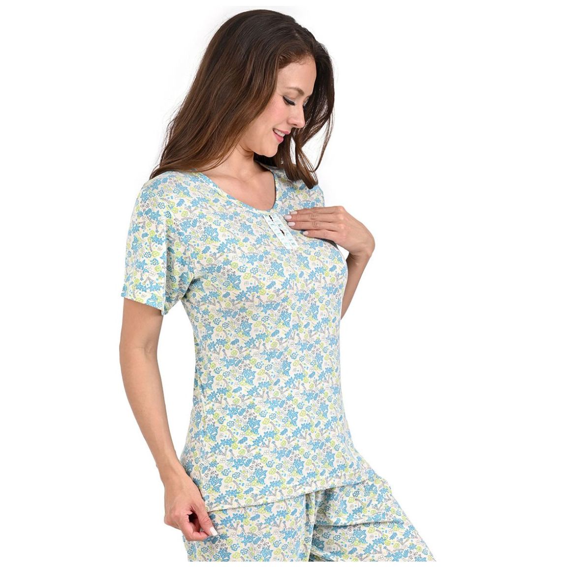 Pijama de Algodón con Manga Corta Night Stars para Mujer