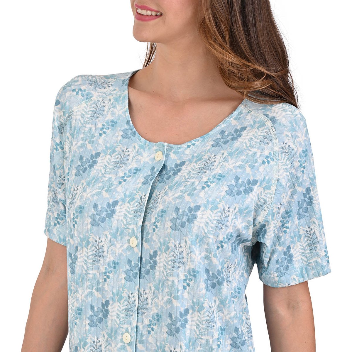 Camisón de Algodón con Manga Corta Night Stars para Mujer