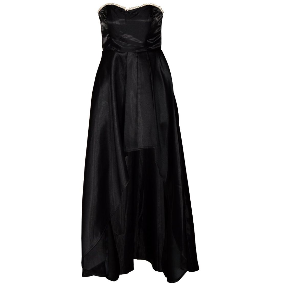 Vestido Largo de Fiesta con Falda Asimétrica para Mujer