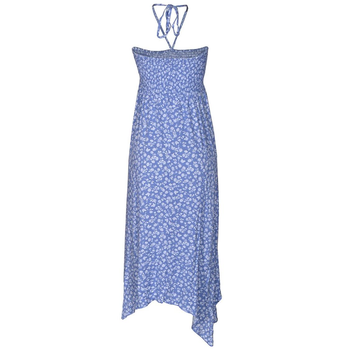 Vestido Largo con Talle de Smock para Mujer