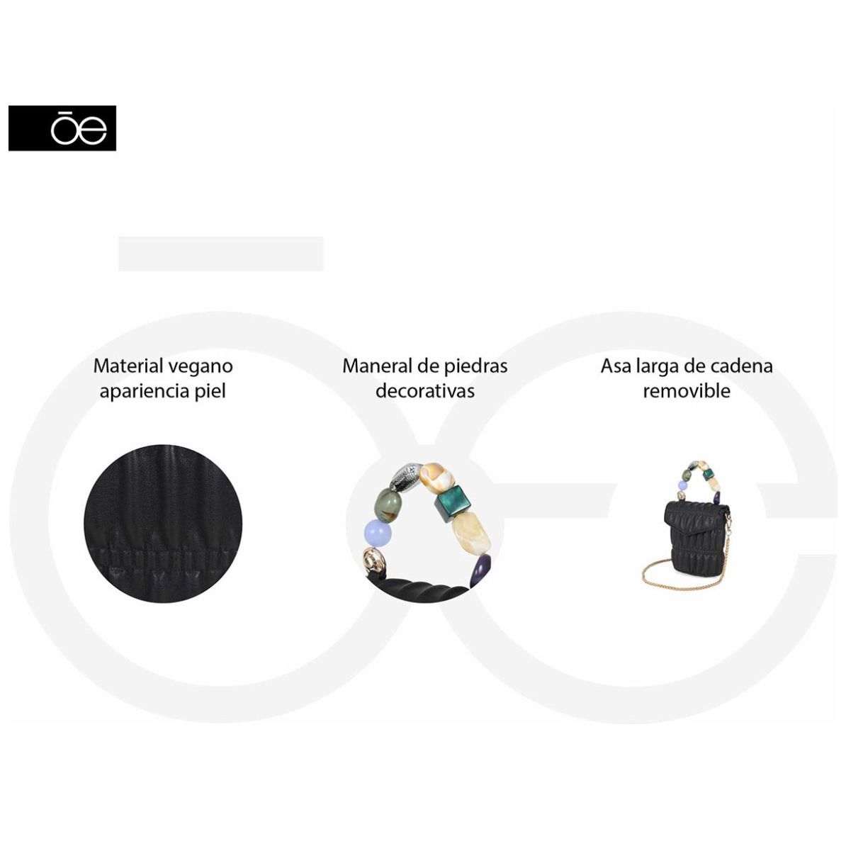 Bolso Crossbody Cloe Negro para Mujer