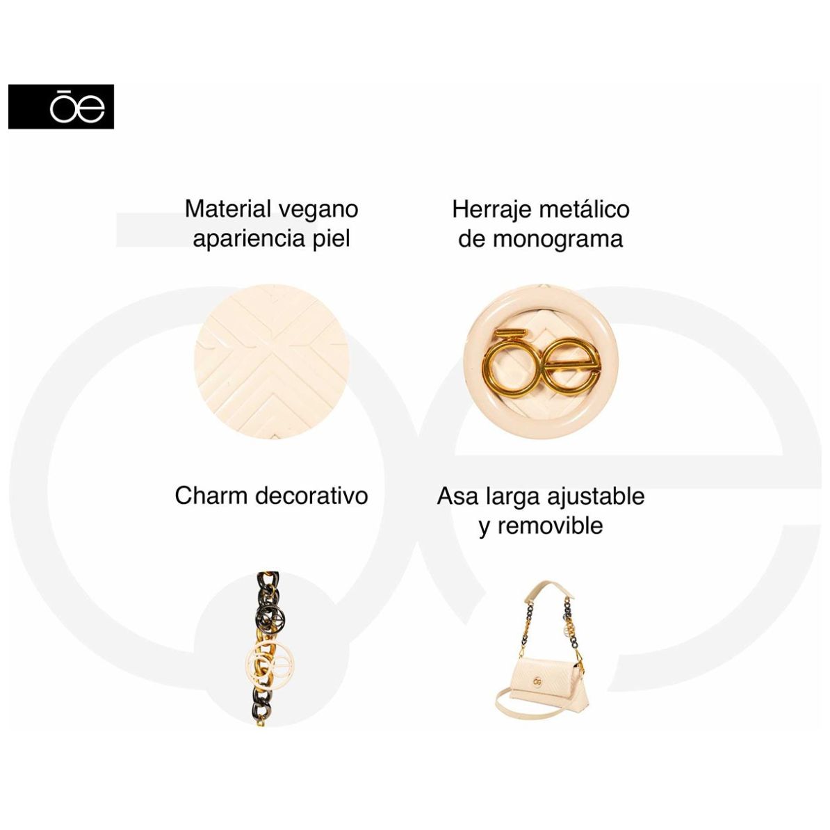 Bolso Lady Bag Cloe Olivo para Mujer