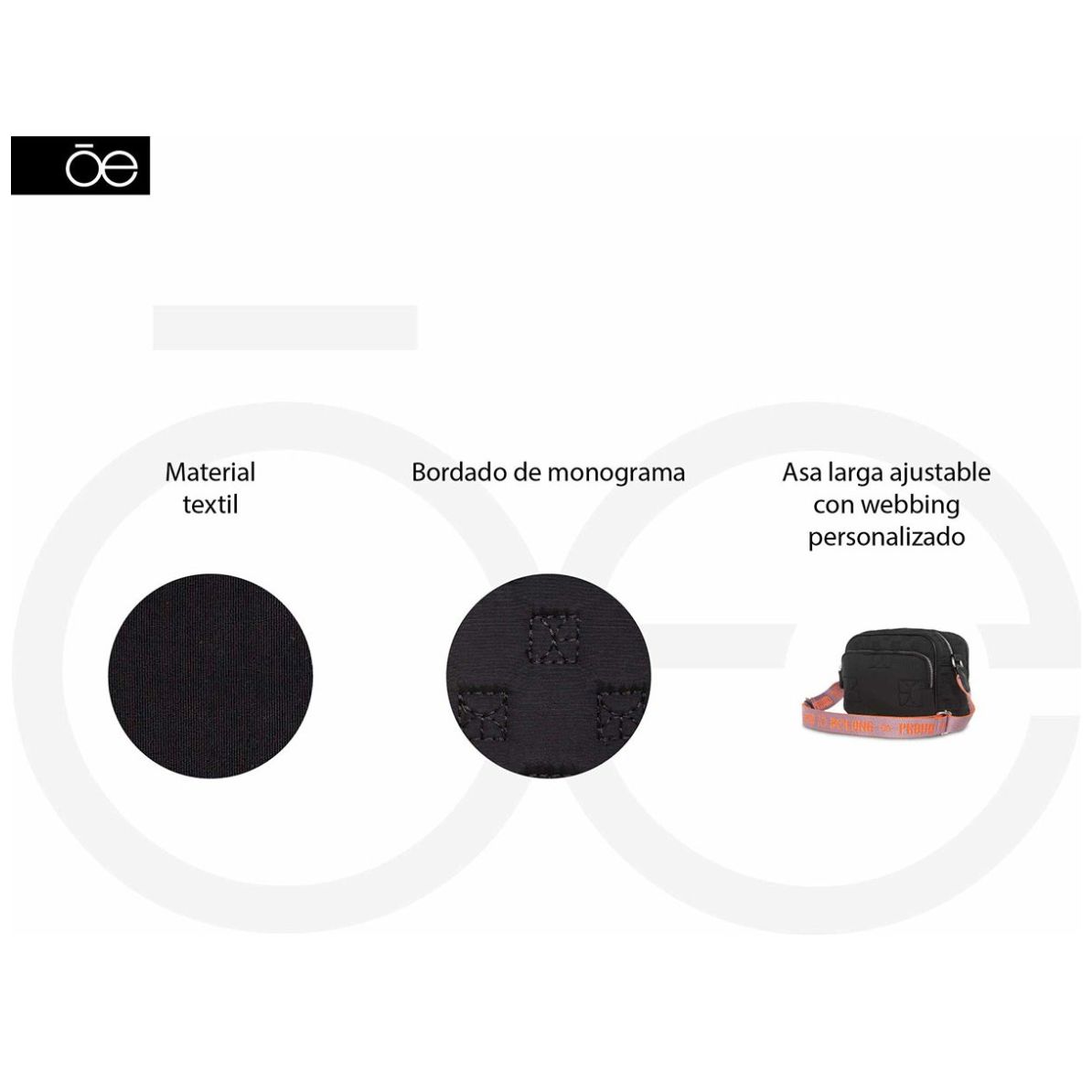 Bolso Crossbody Cloe Negro para Mujer