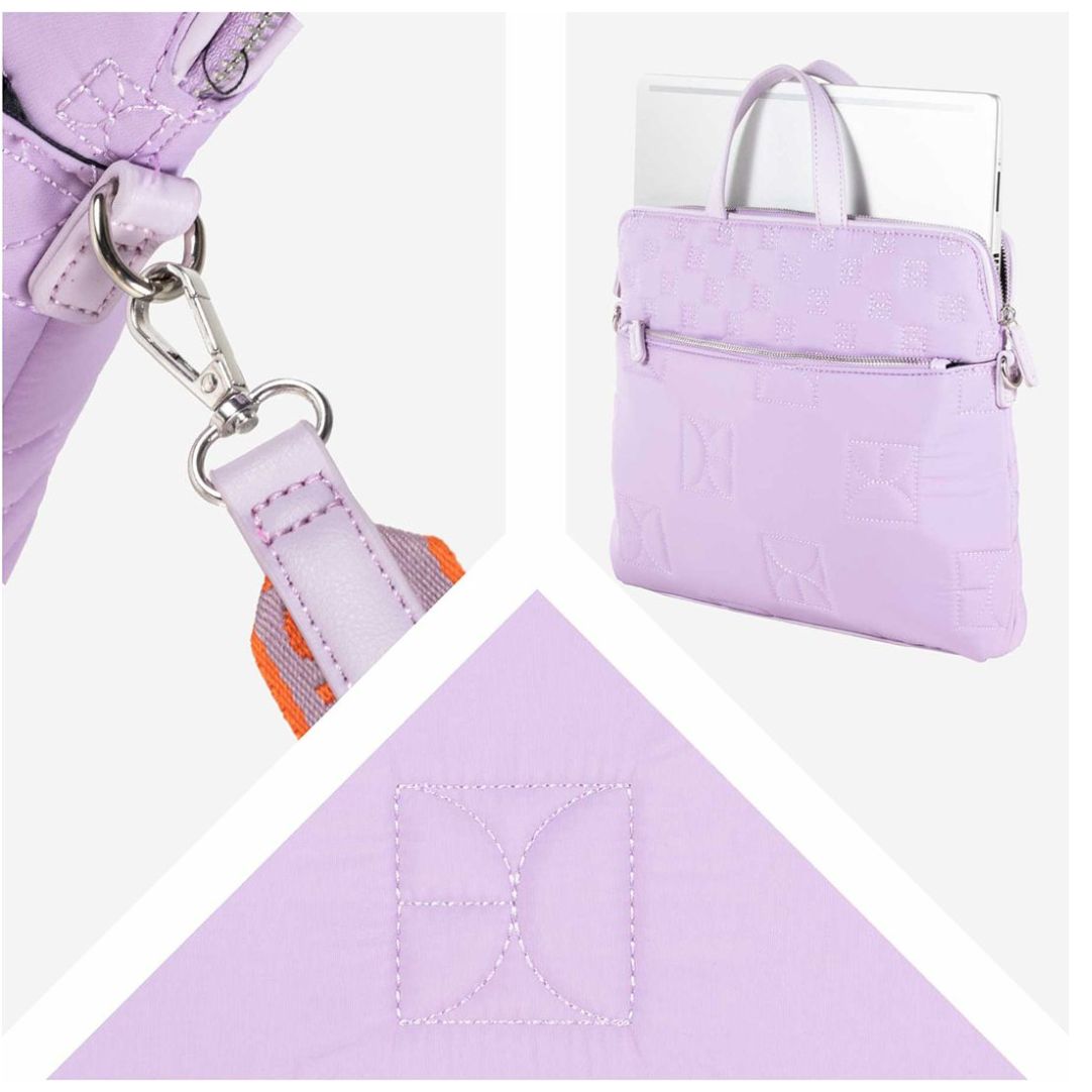 Bolso Porta Laptop Cloe Lila para Mujer
