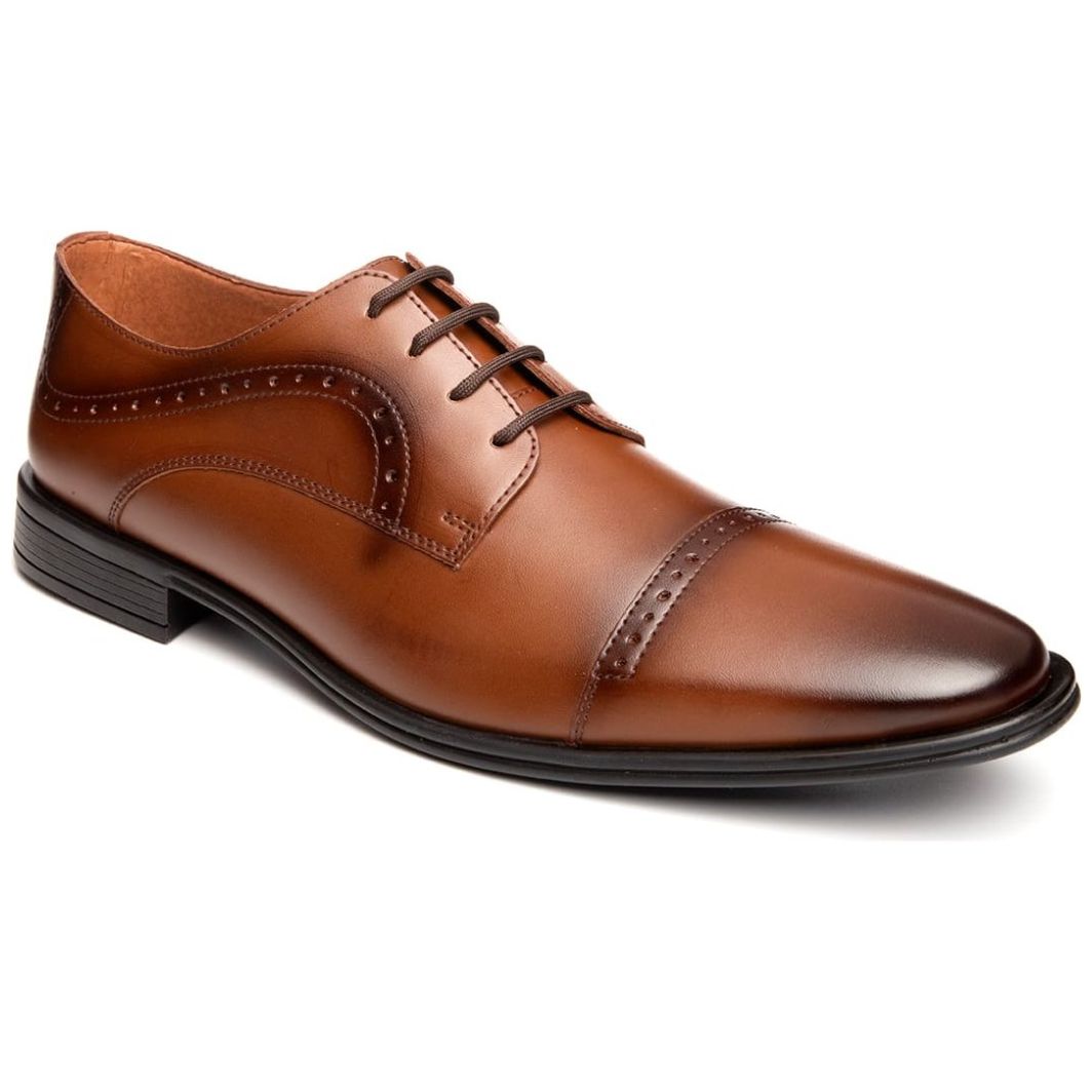 Zapato Casual Christian Gallery Color Café en Corte Sintético para Hombre