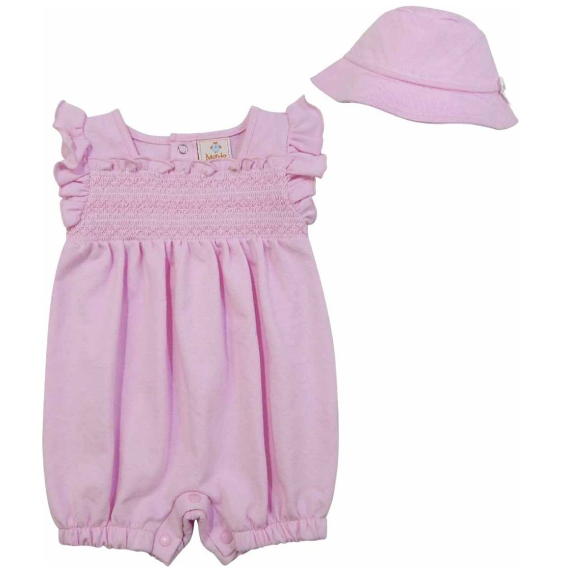 Conjunto De Bebé Niña De Dos Piezas En Color Rosa Liso · BABIDÚ · El - 6