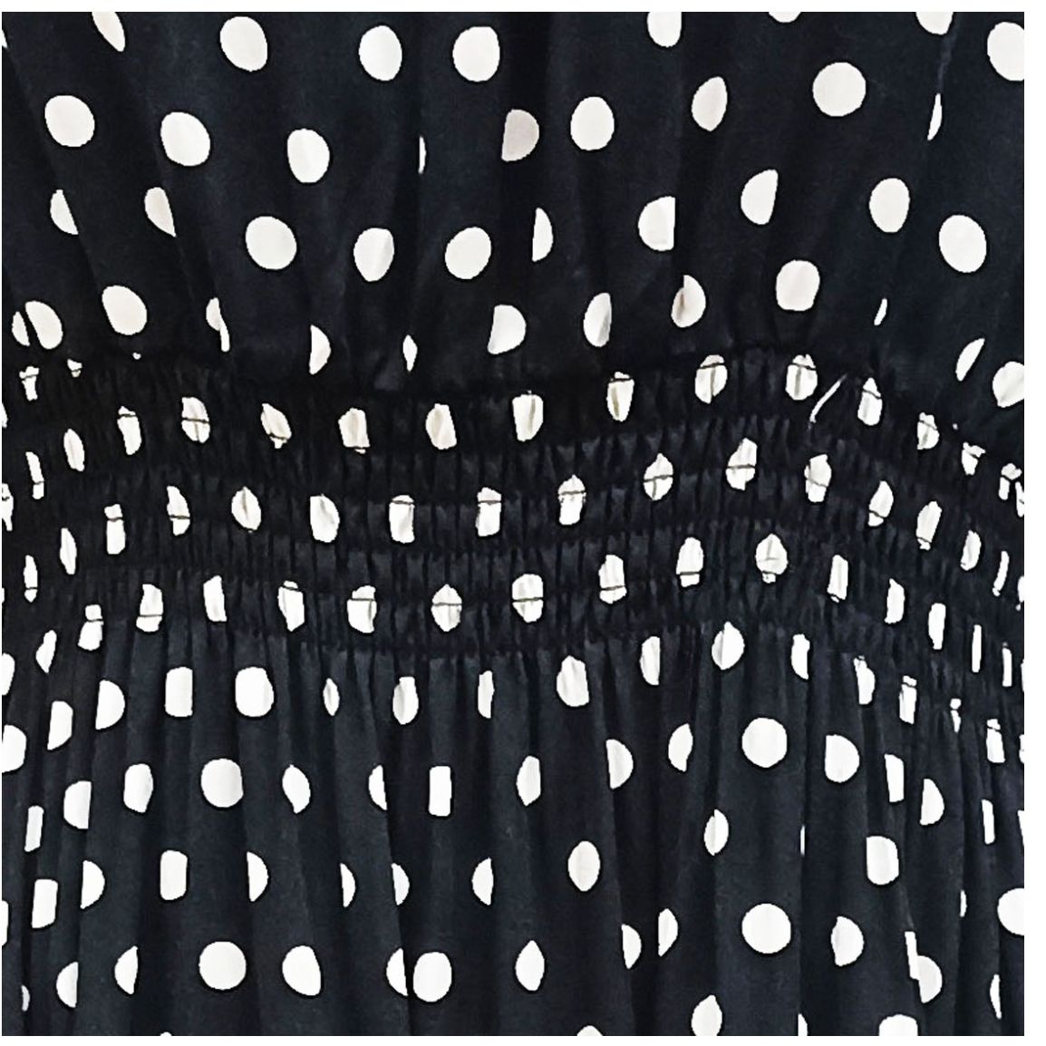 Vestido Largo Estampado de Lunares Banana Limón para Mujer