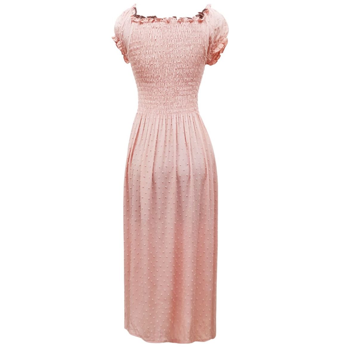 Vestido Largo Liso Dulce Guayaba para Mujer