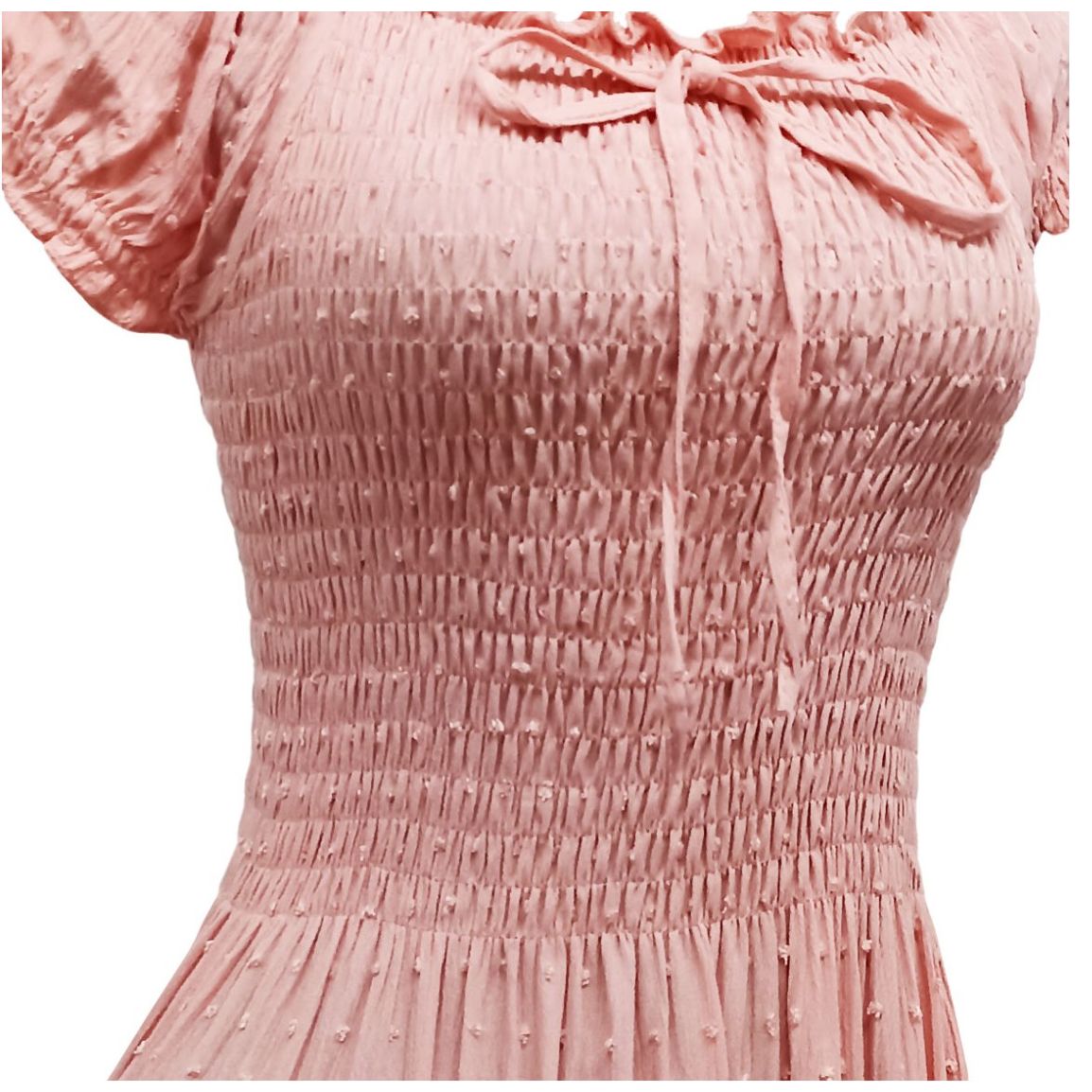 Vestido Largo Liso Dulce Guayaba para Mujer