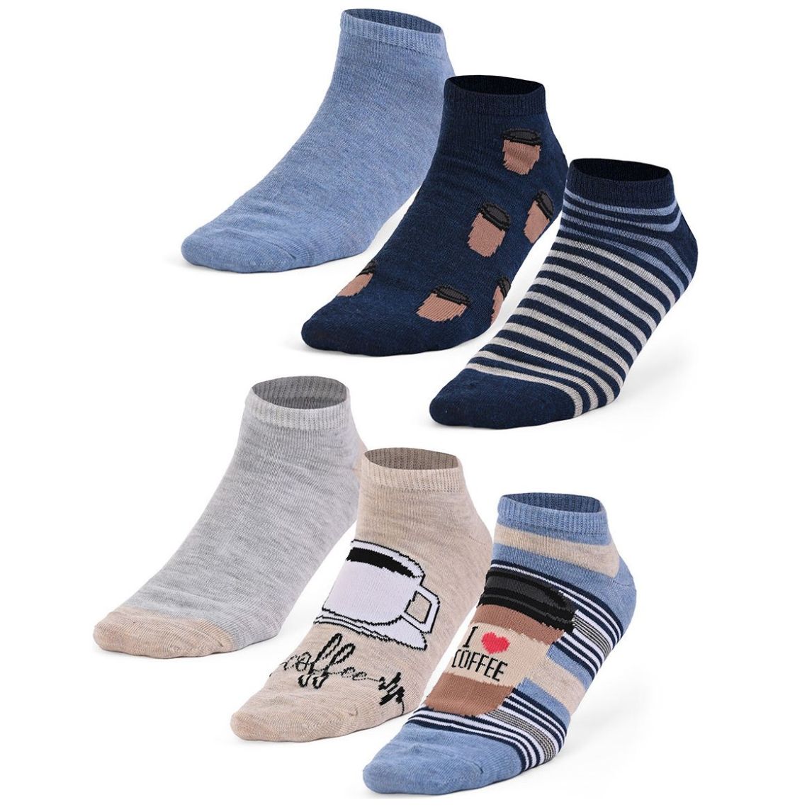 Tin Medio 3 Pares Denim Jaspe Maria Intima