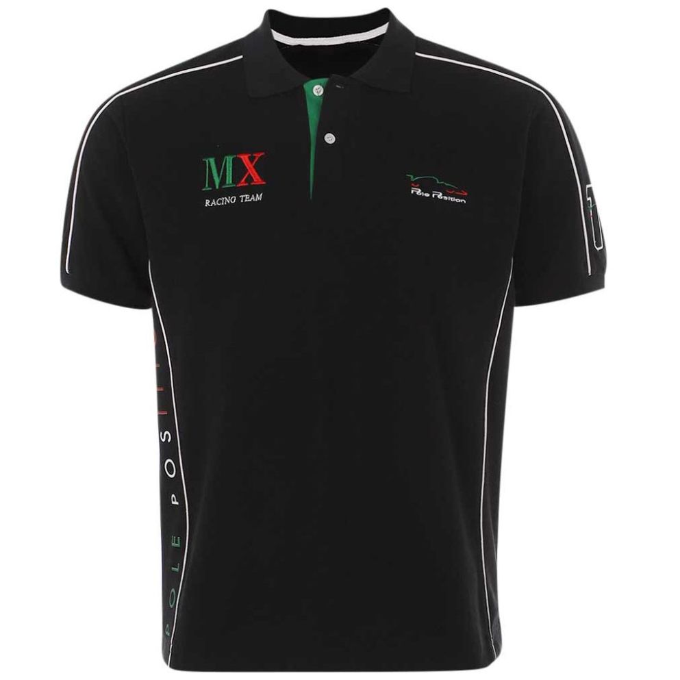 Playera Tipo Polo Pole Position México Cont para Hombre