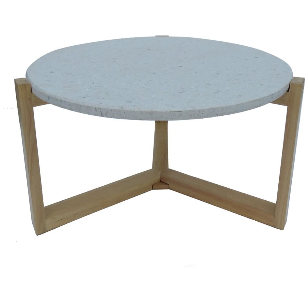 Mesa de Centro Madera Terrazzo Vintage Home