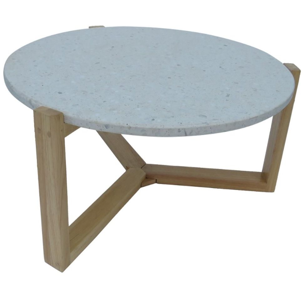 Mesa de Centro Madera Terrazzo Vintage Home