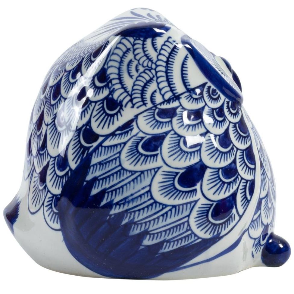 Figura Búho Azulejo G Vintage Home