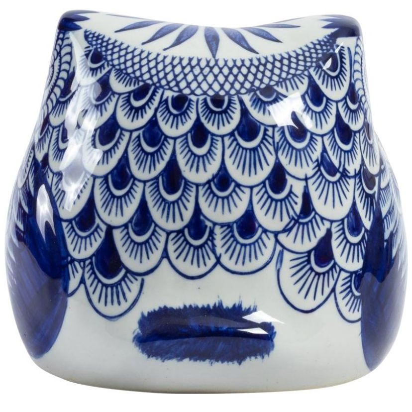 Figura Búho Azulejo G Vintage Home