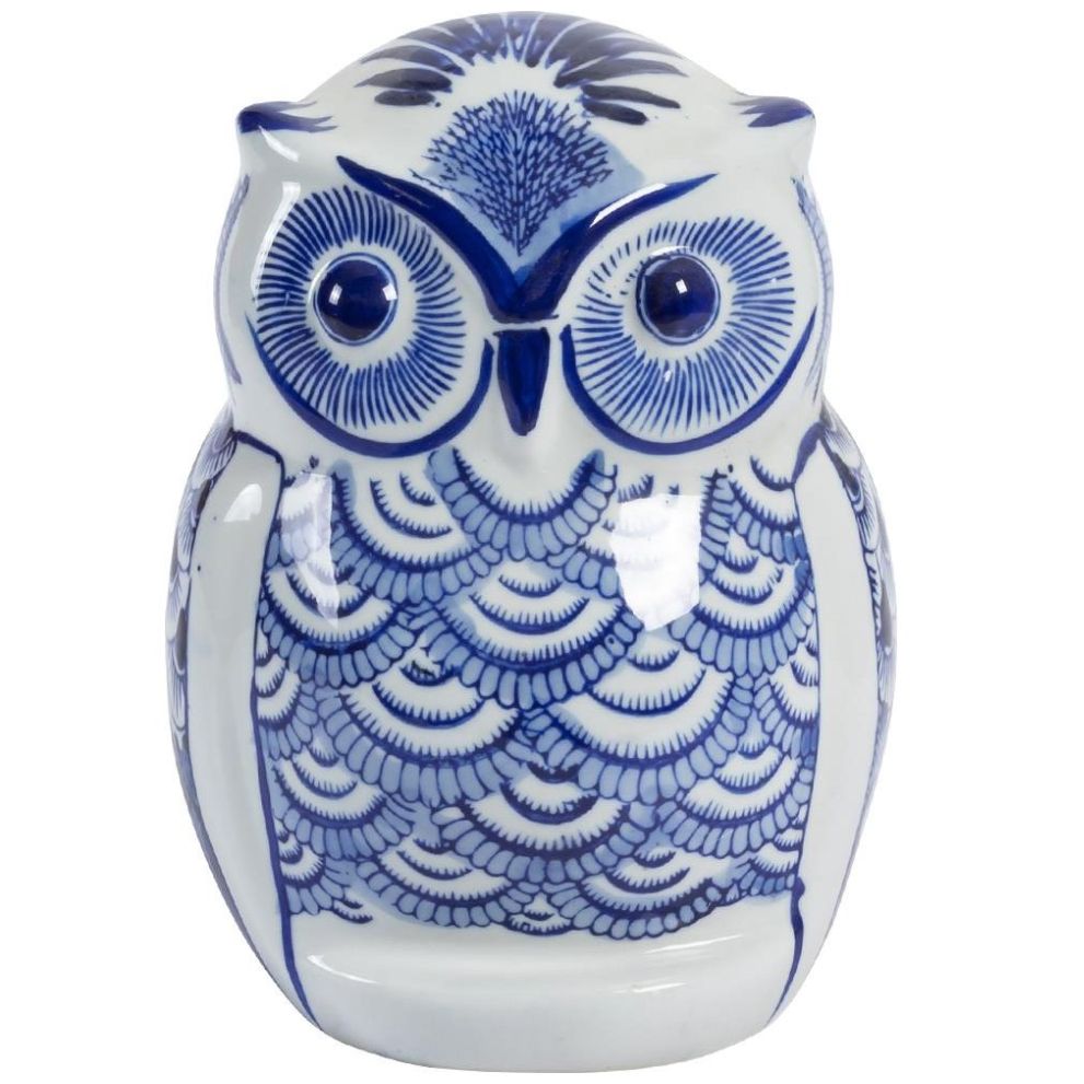 Figura Búho Azulejo M Vintage Home