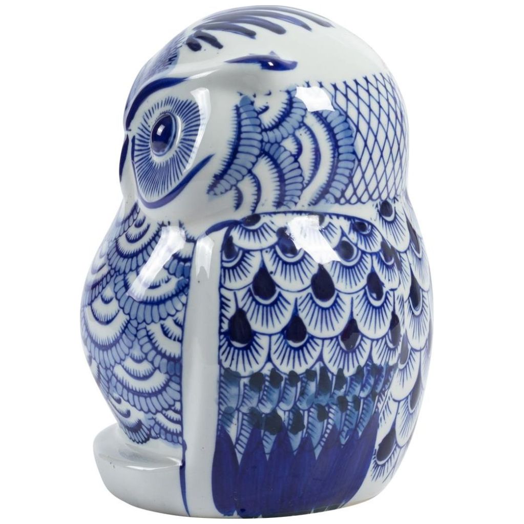 Figura Búho Azulejo M Vintage Home