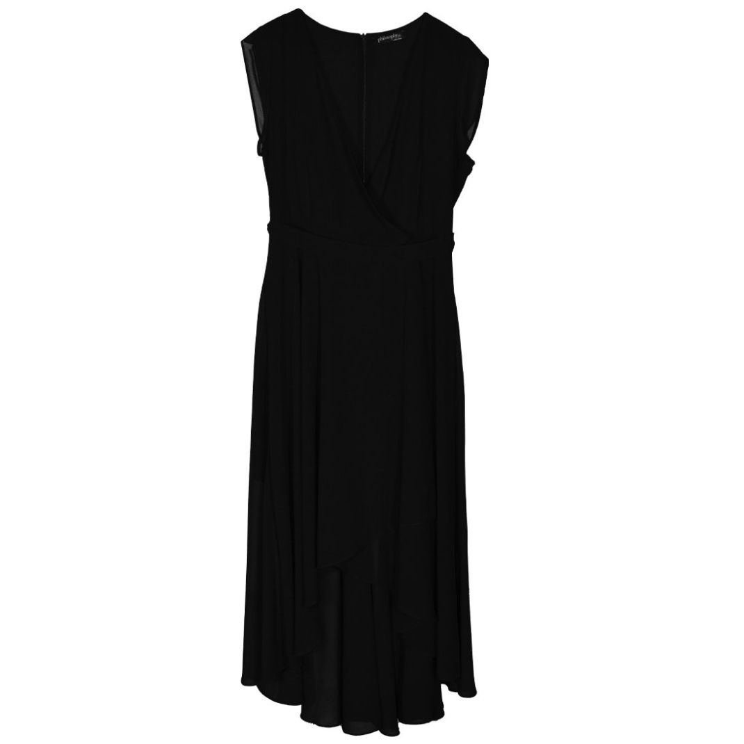 Vestido Largo con Cinta de Amarre para Mujer Philosophy Jr Collec
