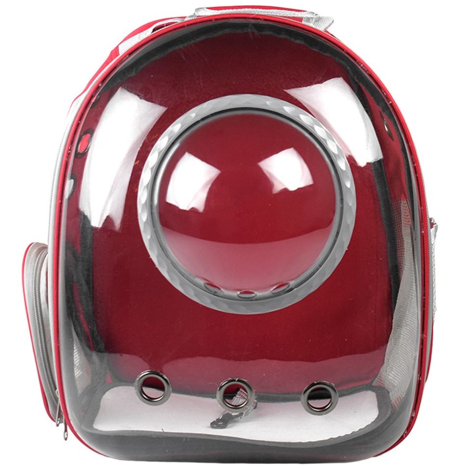 Mochila con Burbuja para Mascota Roja Fancy Pets