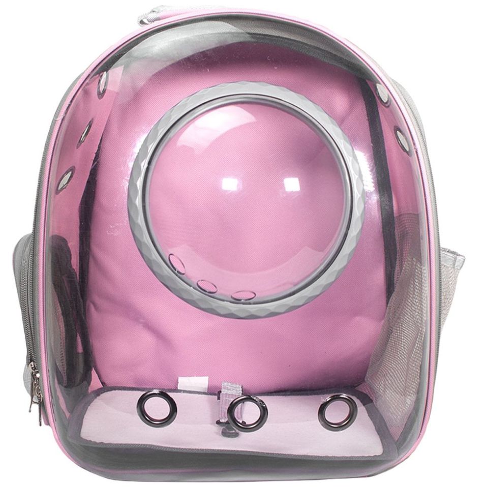 Mochila con Burbuja para Mascota Rosa Fancy Pets