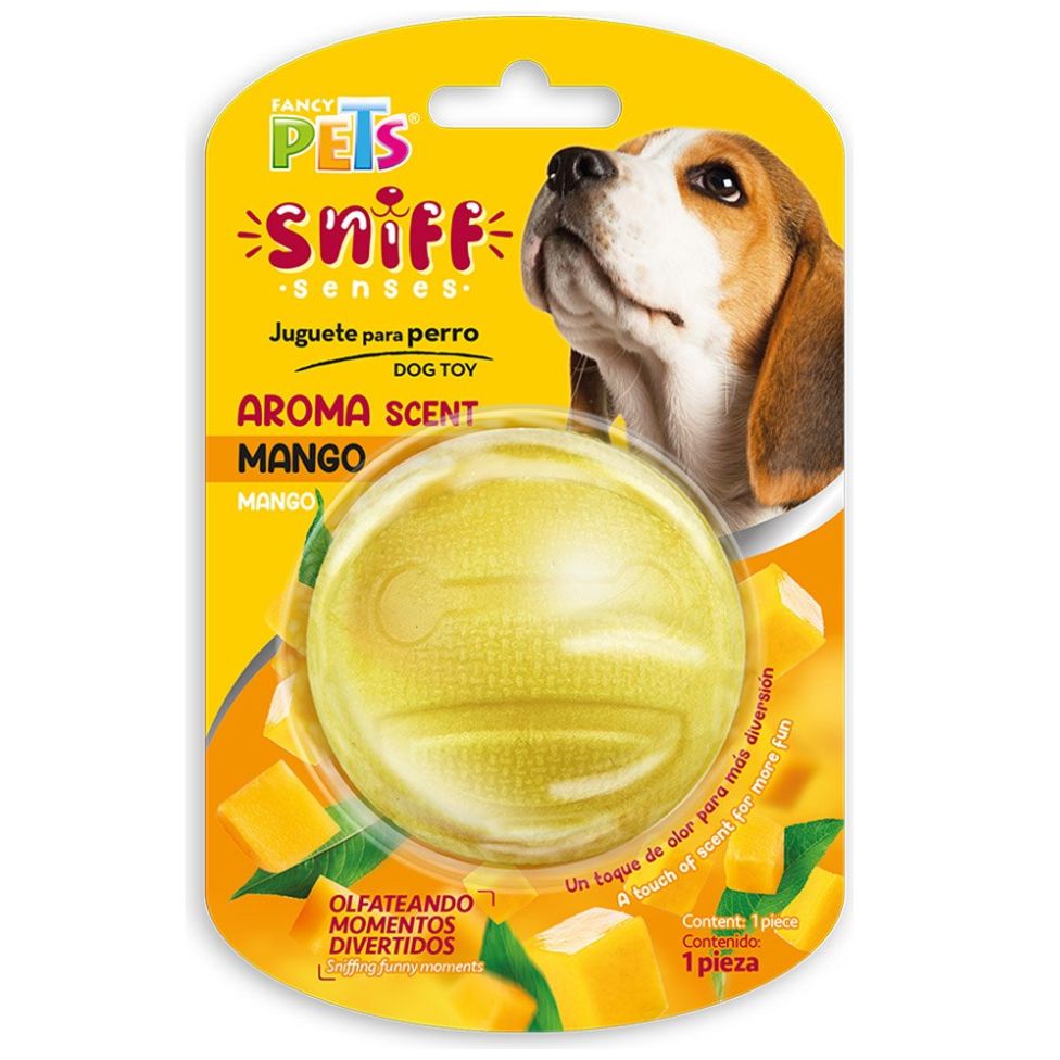 Pelota con  Aroma Mango Sniff Fancy Pets