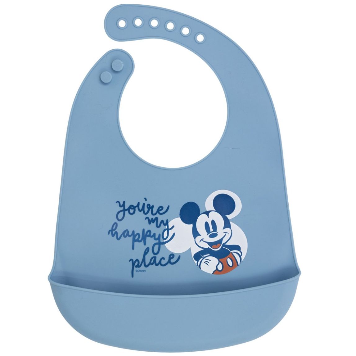 Babero Mickey Mouse Azul