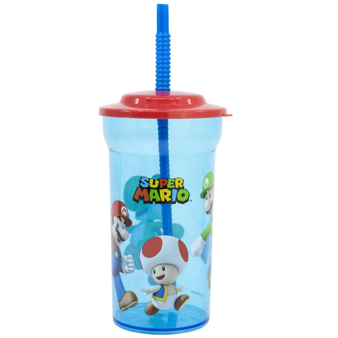 Vaso con Popote Super Mario