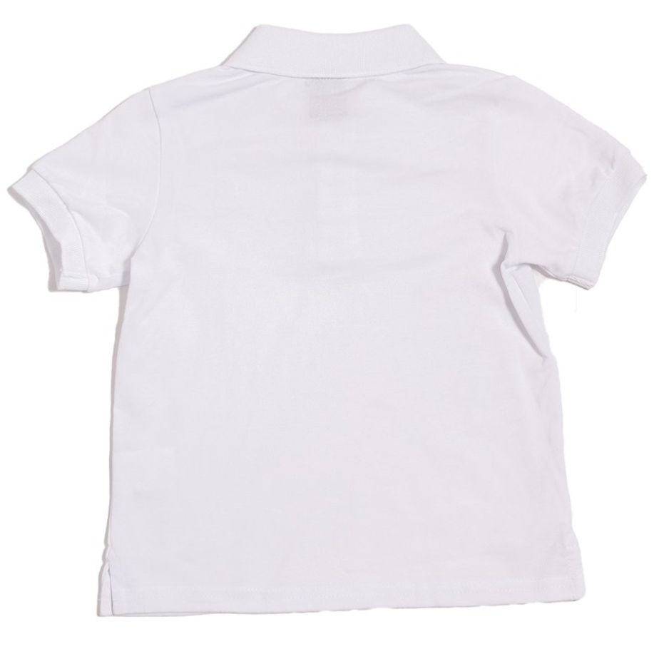 Playera para Niño Cuello Tipo Polo Manga Corta Escolar Blanca Royal Polo Club