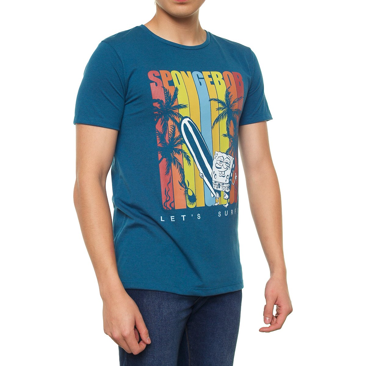 Playera Manga Corta para Hombre Bob Esponja