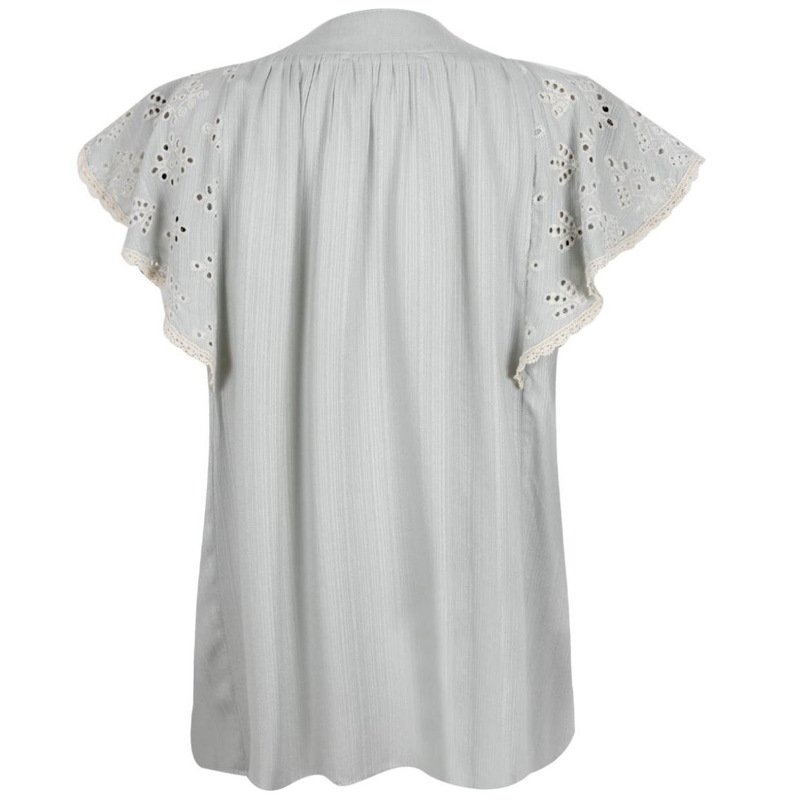 Blusa Just By Basel Hombro Caído Diseño Tejido Eyelet