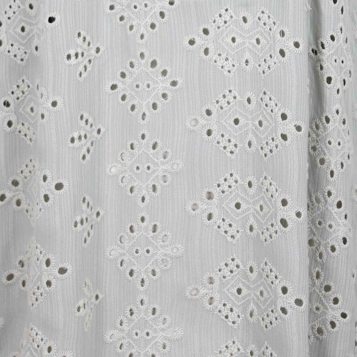 Blusa Just By Basel Hombro Caído Diseño Tejido Eyelet