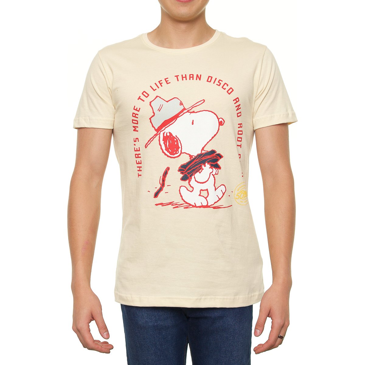 Playera Manga Corta para Hombre Peanuts