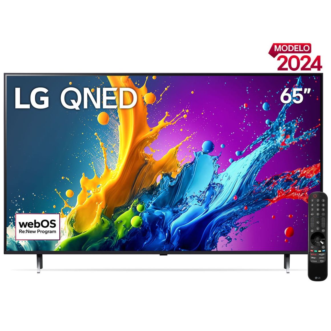 Pantalla LG Qned 65 Pulgadas 4K Smart Tv con Thinq Ai 65Qned80Tsa