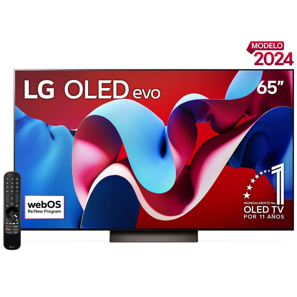 Pantalla LG Oled Evo 65 Pulgadas 4K Smart Tv con Thinq Ai Oled65C4Psa