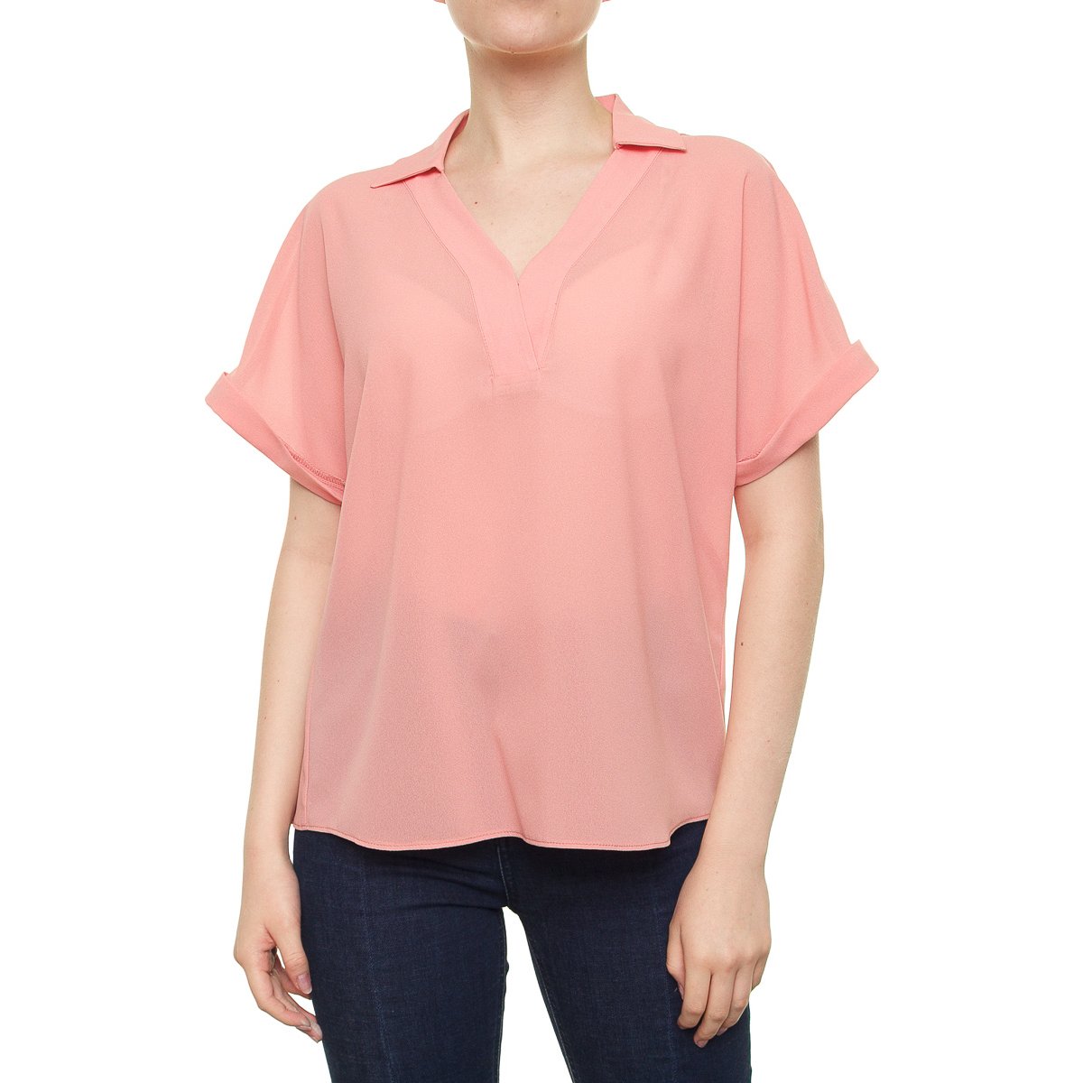 Blusa Cuello Camisero para Dama Apostrophe