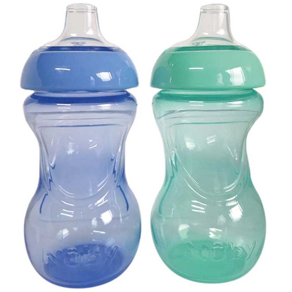 2 Pack Vasos Mini Gripper 6 Oz Az Aq Nuby 10863Aa