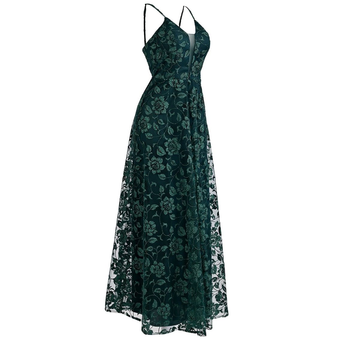 Vestido Largo  de Fiesta  Pink Gallery Tul Gliteer para Mujer