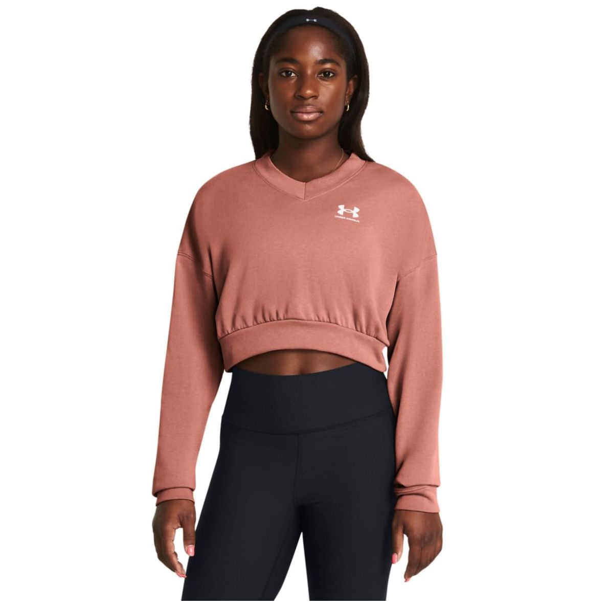 Sudadera Crop Under Armour Diseño Liso para Mujer