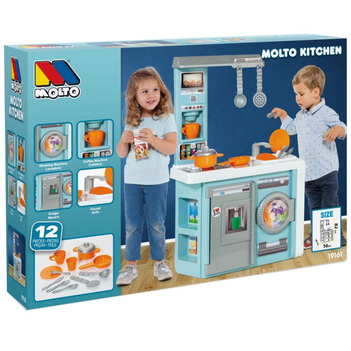 Molto Cocina de Juguete con 12 Accesorios