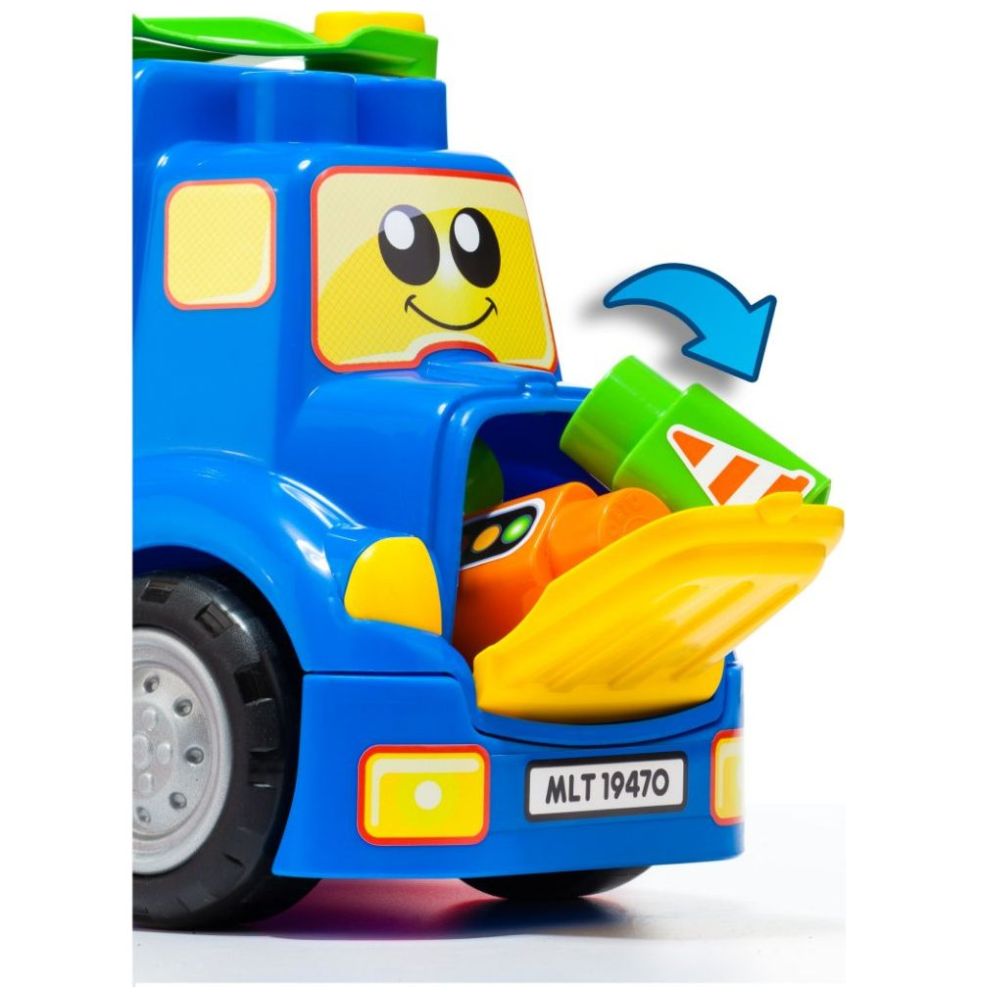 Molto Camión de Transporte 10 Bloques y un Coche Electrónico