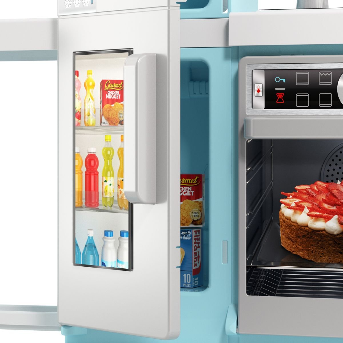 Molto Cocina con Luces  y Grifo con Agua Real