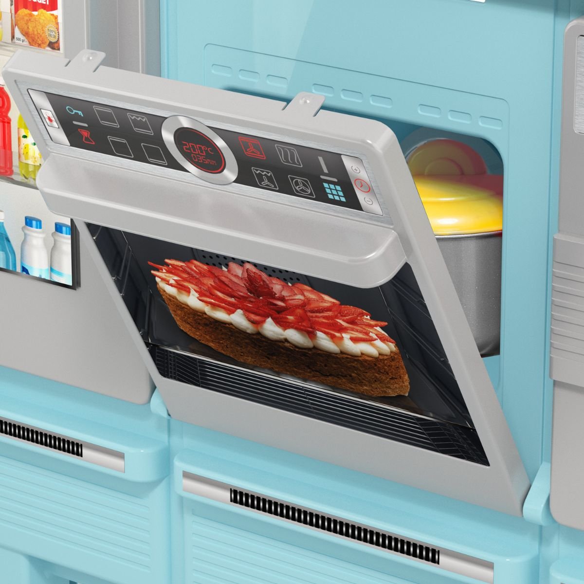 Molto Cocina con Luces  y Grifo con Agua Real