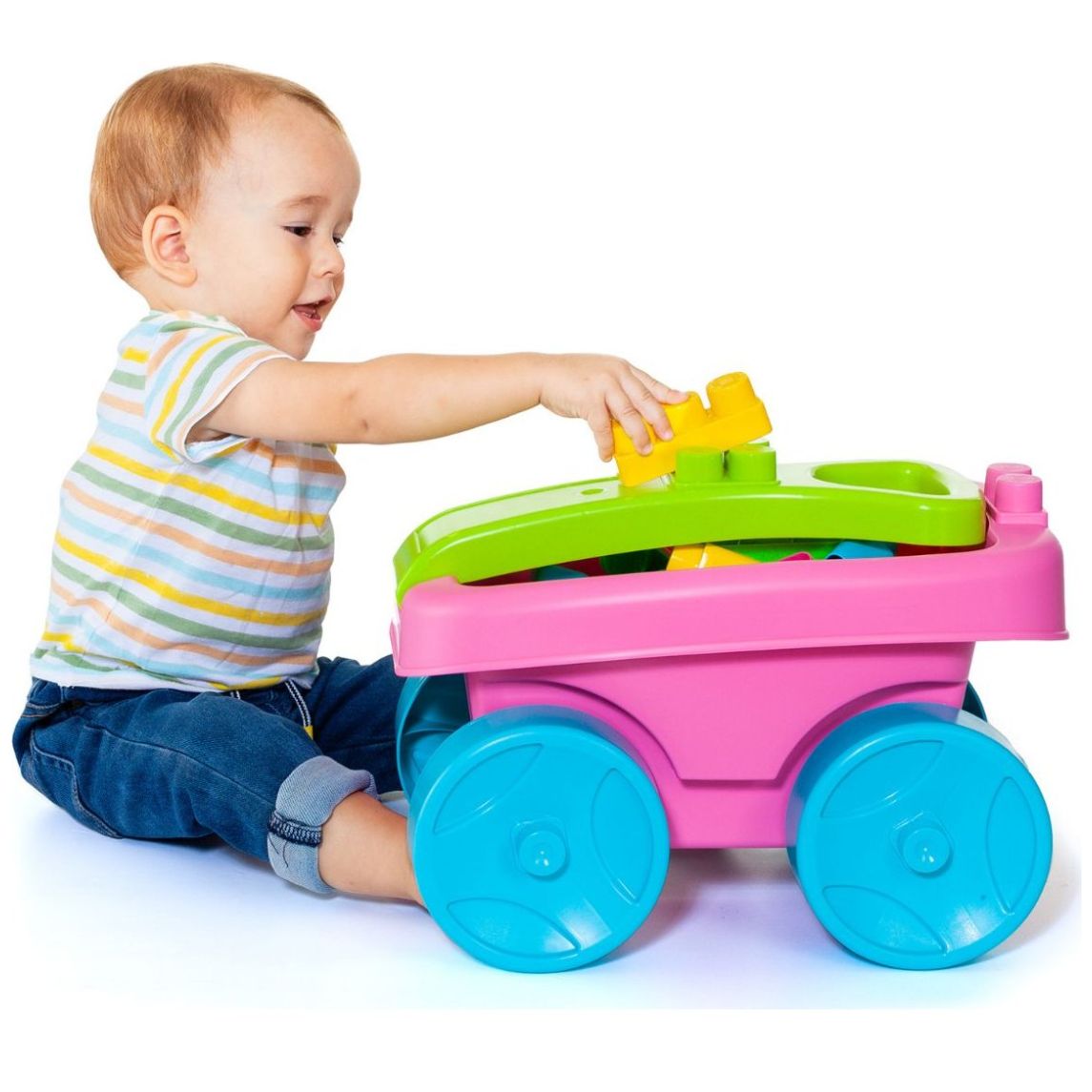 Molto Vagón Bloques Rosa 20 Bloques