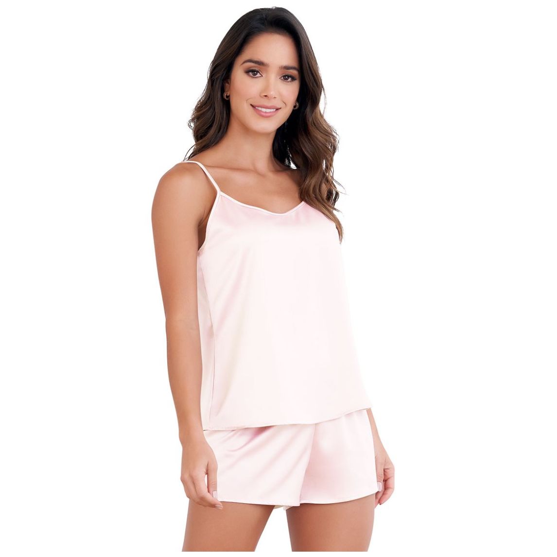 Pijama Top de Tiras Y Short Parisien para Mujer